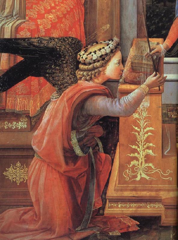 Fra Filippo Lippi Details of The Annunciation Germany oil painting art